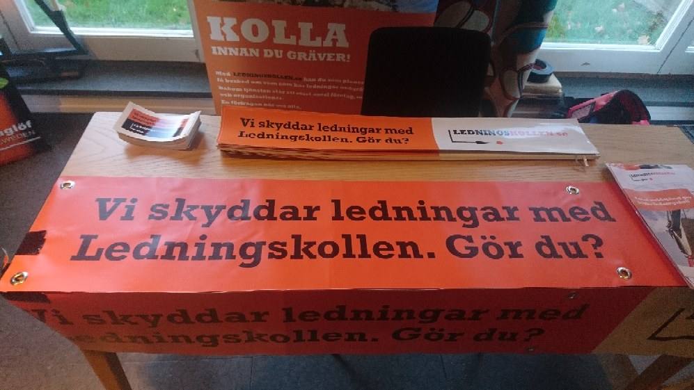 Ledningskollens utställningsbord